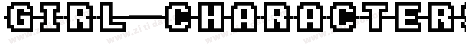 Girl Characters字体转换